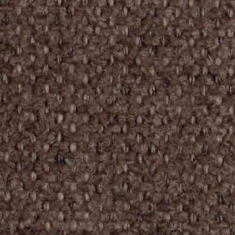 Brown woven fabric texture with a dense, nubby surface and heathered tonal variations, displaying a compact, uniform weave.
